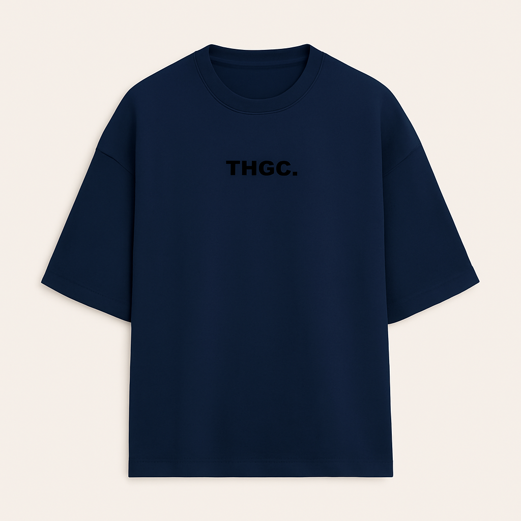 THGC Essentials Textmark Logo Oversized French Terry Mens Tshirt
