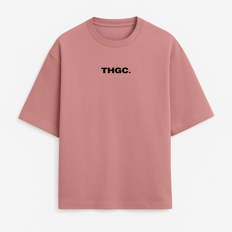 THGC Essentials Textmark Logo Oversized French Terry Womens Tshirt