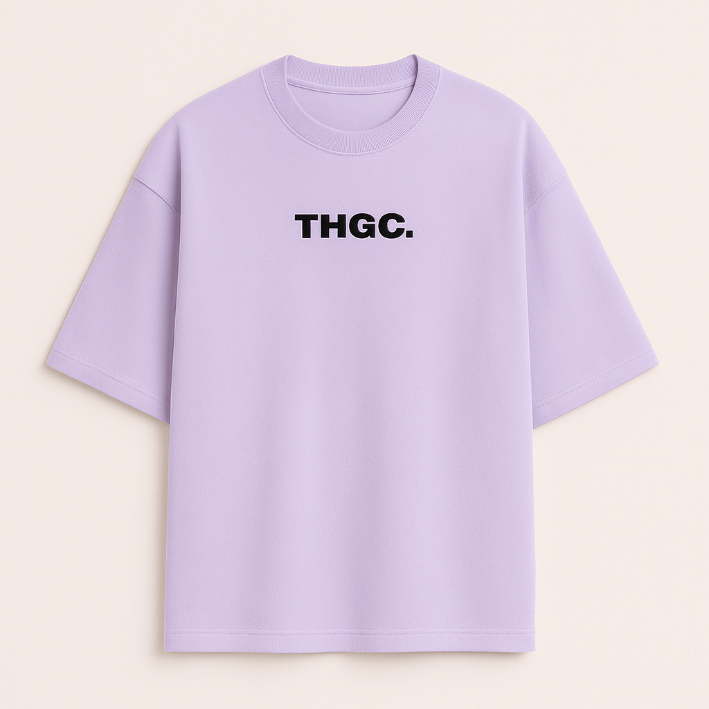 THGC Essentials Textmark Logo Oversized French Terry Womens Tshirt
