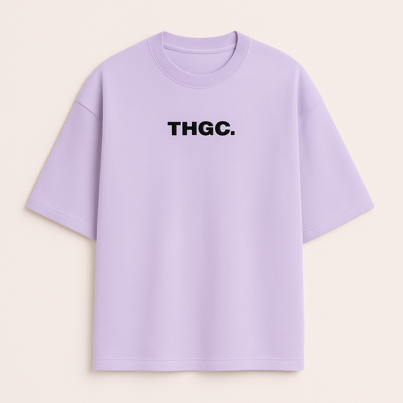 THGC Essentials Textmark Logo Oversized French Terry Womens Tshirt