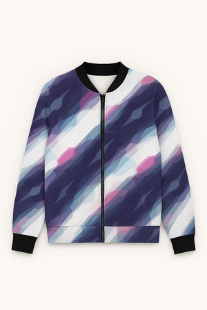 THGC Fortress Aurora Fade AOP Womens Bomber Jacket