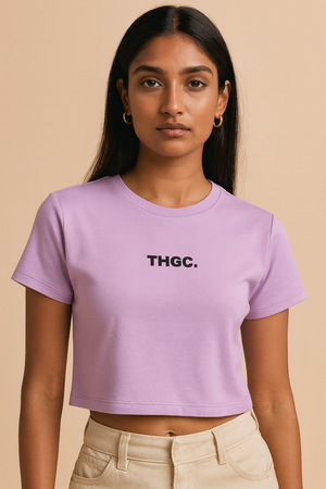 THGC Basics Textmark Logo Crop Top