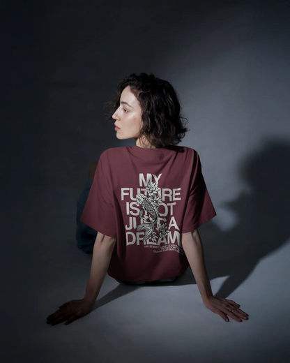 FUTURE - Oversized Maroon T-shirt | Color Edition 2 | Unisex