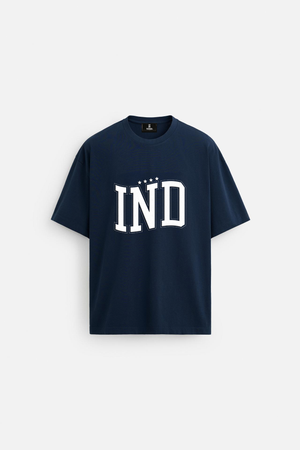 INDIA CHAMPIONS OVERSIZED T-SHIRT - NAVY BLUE