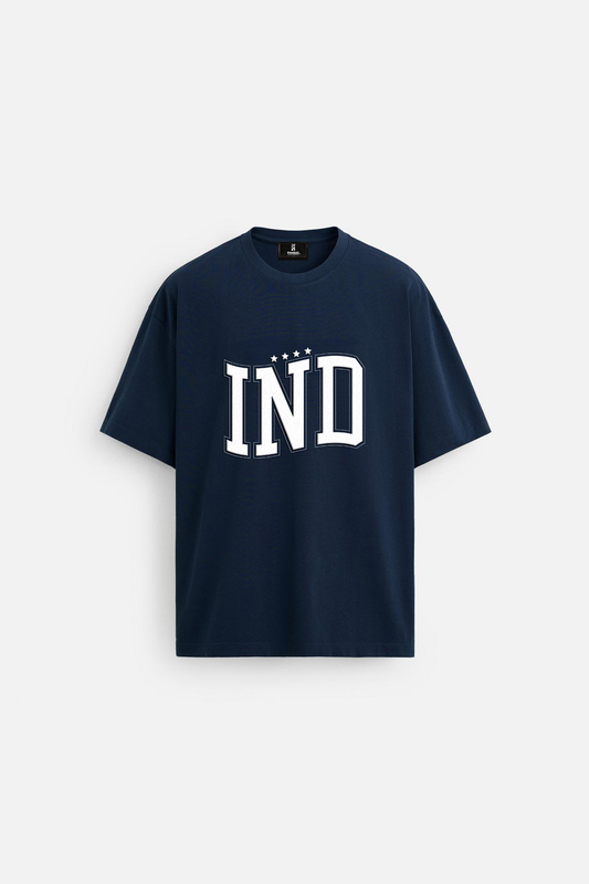   INDIA CHAMPIONS OVERSIZED T-SHIRT - NAVY BLUE
