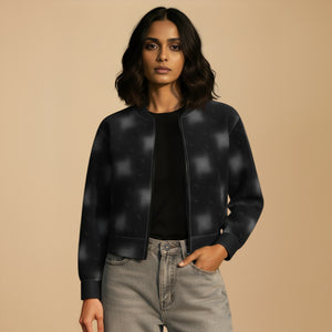 THGC Fortress – Shadow Vortex AOP Womens Bomber Jacket