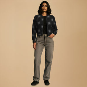 THGC Fortress – Shadow Vortex AOP Womens Bomber Jacket