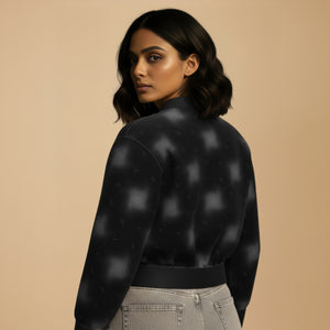 THGC Fortress – Shadow Vortex AOP Womens Bomber Jacket