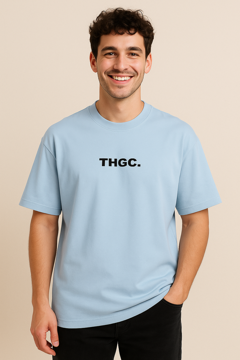 THGC Essentials Textmark Logo Oversized French Terry Mens Tshirt