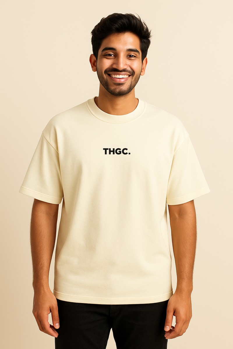 THGC Essentials Textmark Logo Oversized French Terry Mens Tshirt