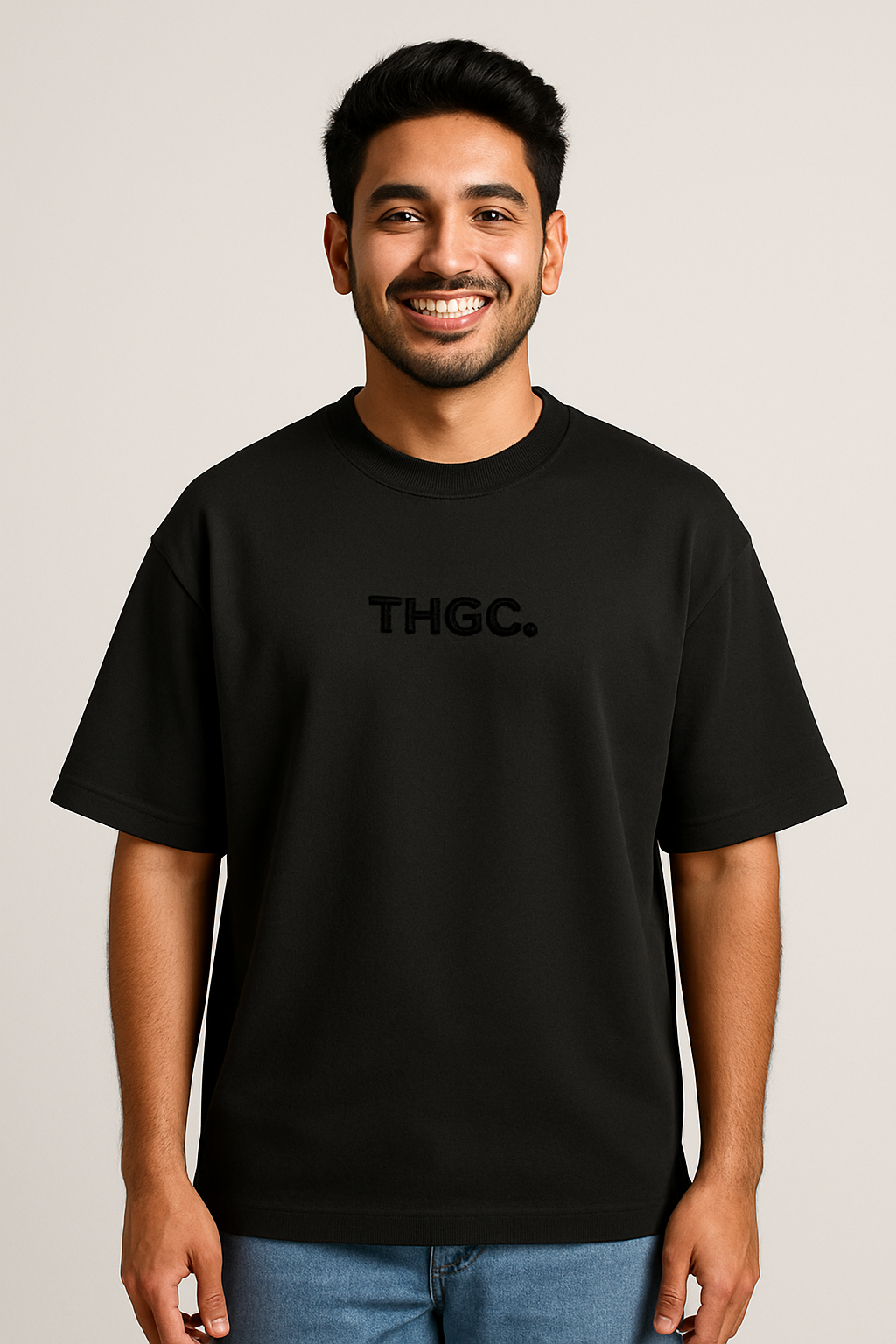 THGC Essentials Textmark Logo Oversized French Terry Mens Tshirt