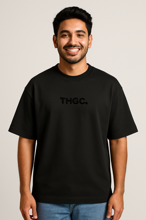 THGC Essentials Textmark Logo Oversized French Terry Mens Tshirt