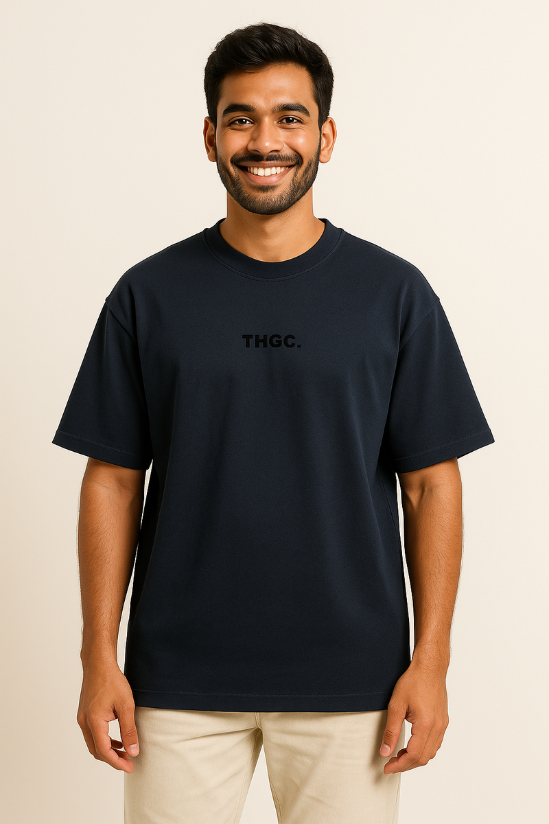 THGC Essentials Textmark Logo Oversized French Terry Mens Tshirt
