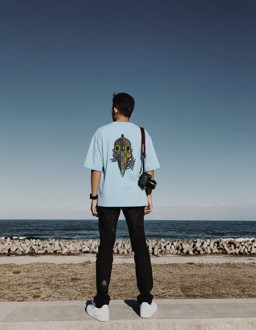 THGC Essentials “Khonshu” Light Edition Oversized French Terry Mens T-Shirt