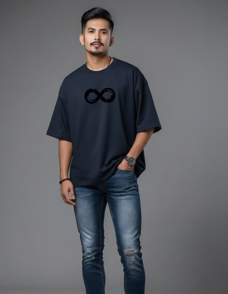 THGC Essentials Infinity Edition French Terry Oversized Mens T-Shirt