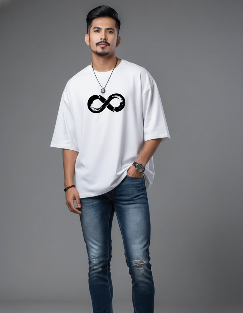 THGC Essentials Infinity Edition French Terry Oversized Mens T-Shirt