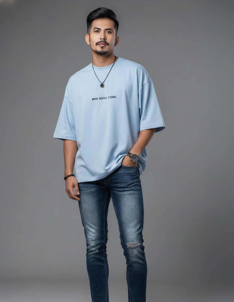 THGC Essentials “Khonshu” Light Edition Oversized French Terry Mens T-Shirt