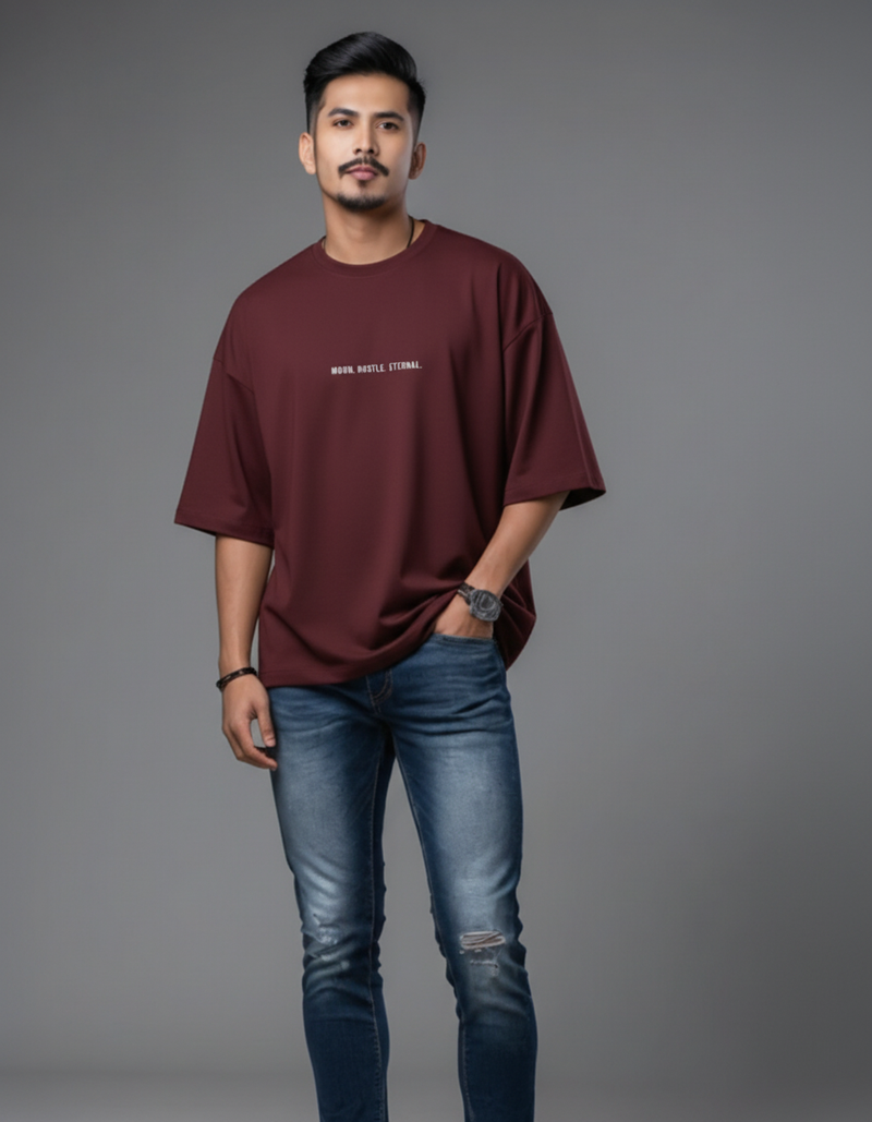 THGC Essentials “Khonshu” Dark Edition Oversized French Terry Mens T-Shirt