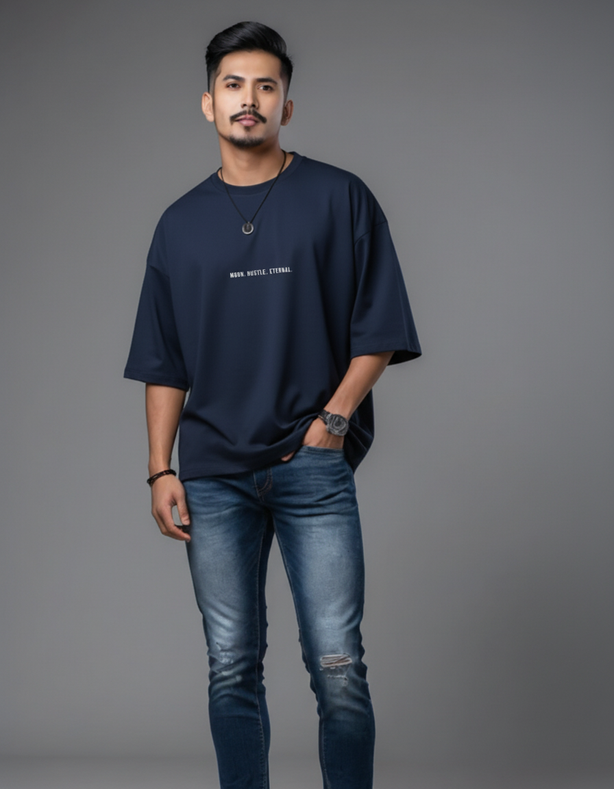 THGC Essentials “Khonshu” Dark Edition Oversized French Terry Mens T-Shirt