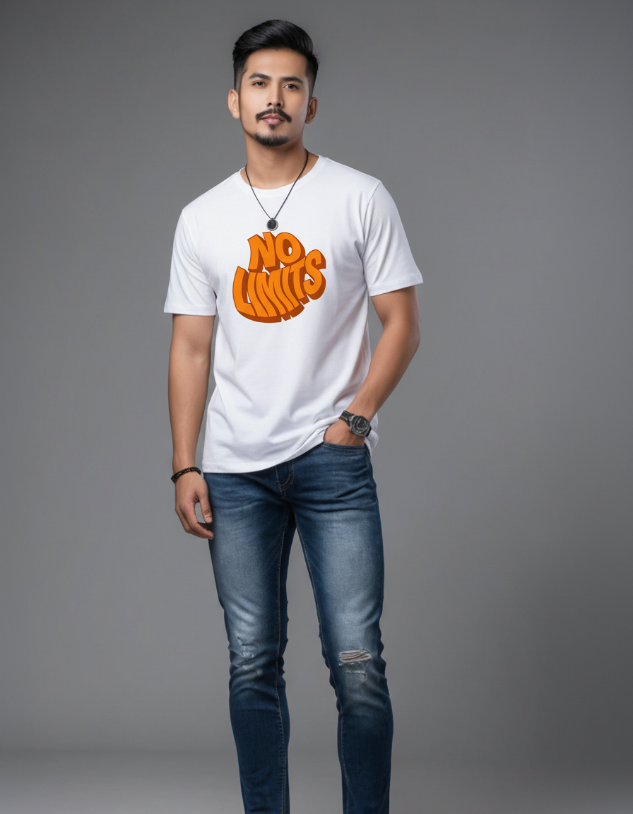 THGC Basics - No Limits Light Edition Crew Neck Mens Tshirt