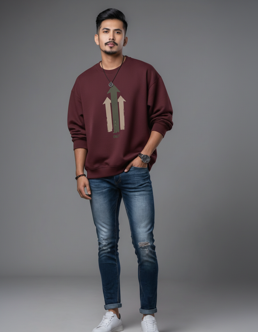 THGC Essentials – Only Up Oversized Mens Sweatshirt