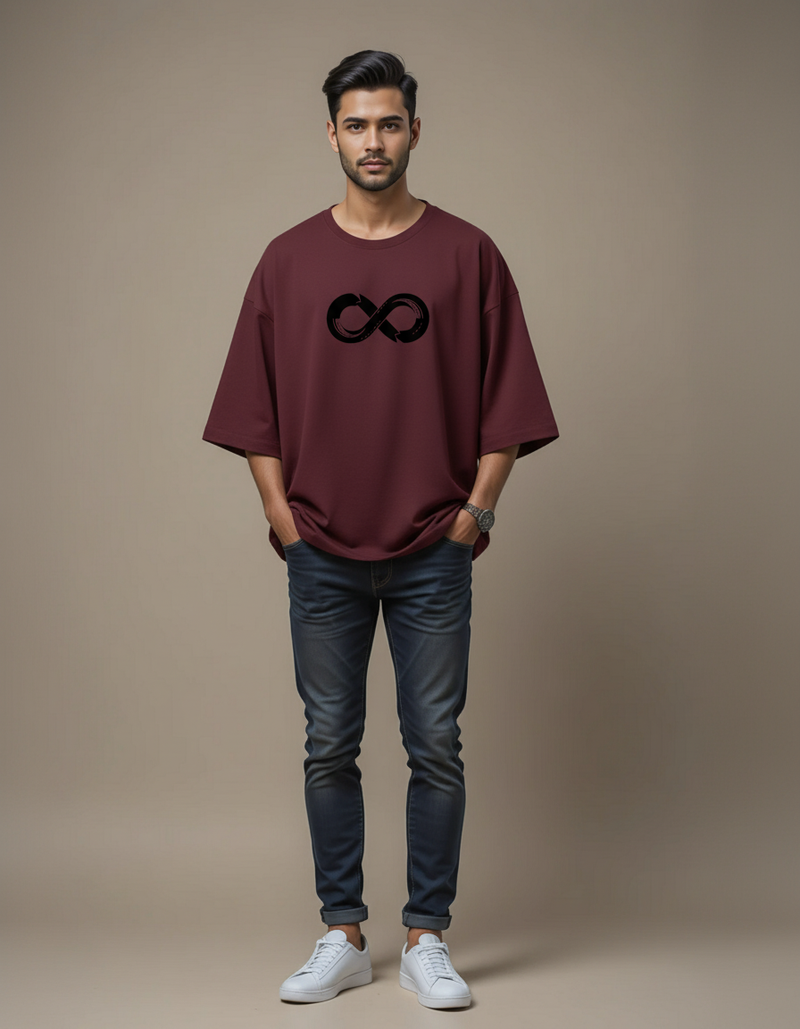 THGC Essentials Infinity Edition French Terry Oversized Mens T-Shirt
