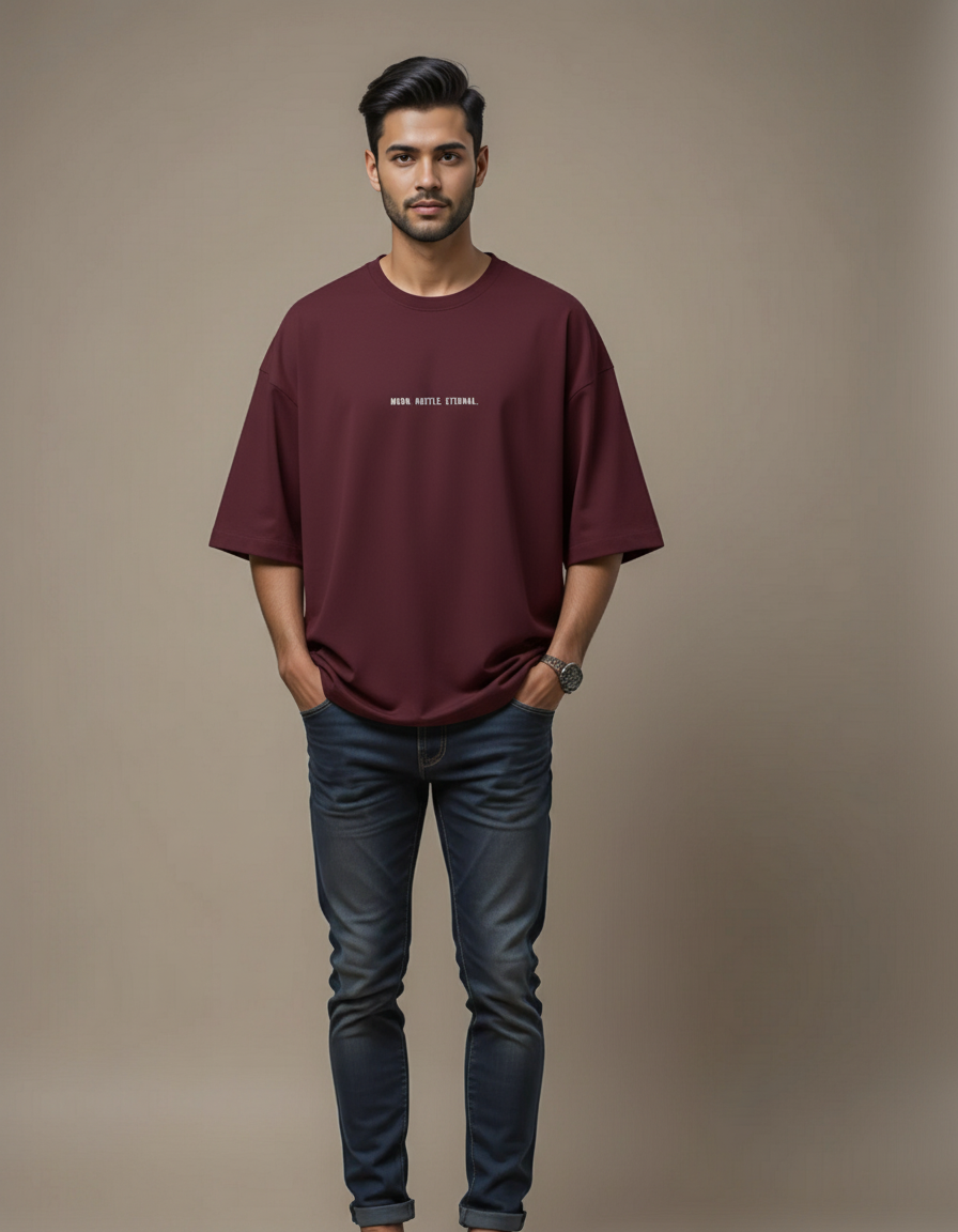 THGC Essentials “Khonshu” Dark Edition Oversized French Terry Mens T-Shirt