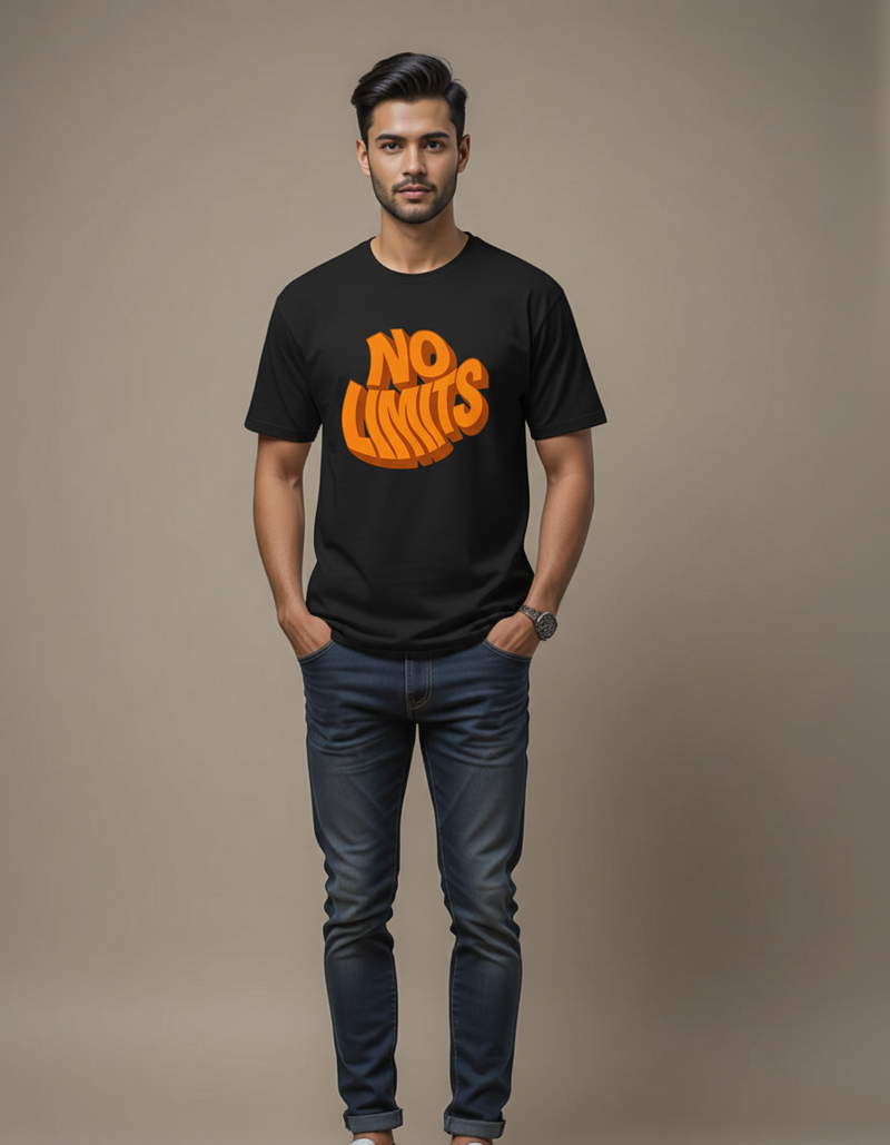 THGC Basics No Limits Dark Edition Crew Neck Mens Tshirt