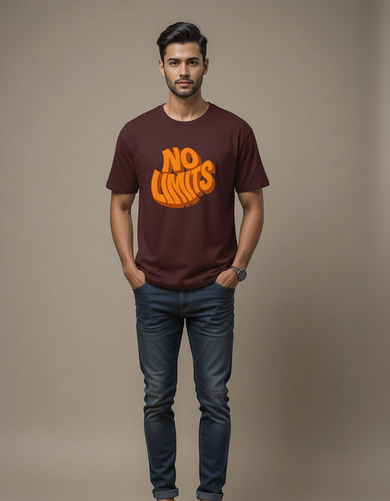 THGC Basics No Limits Dark Edition Crew Neck Mens Tshirt