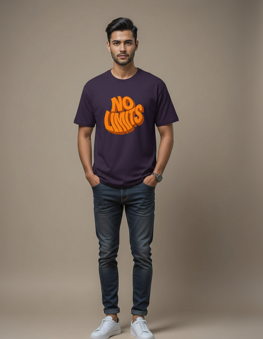 THGC Basics No Limits Dark Edition Crew Neck Mens Tshirt