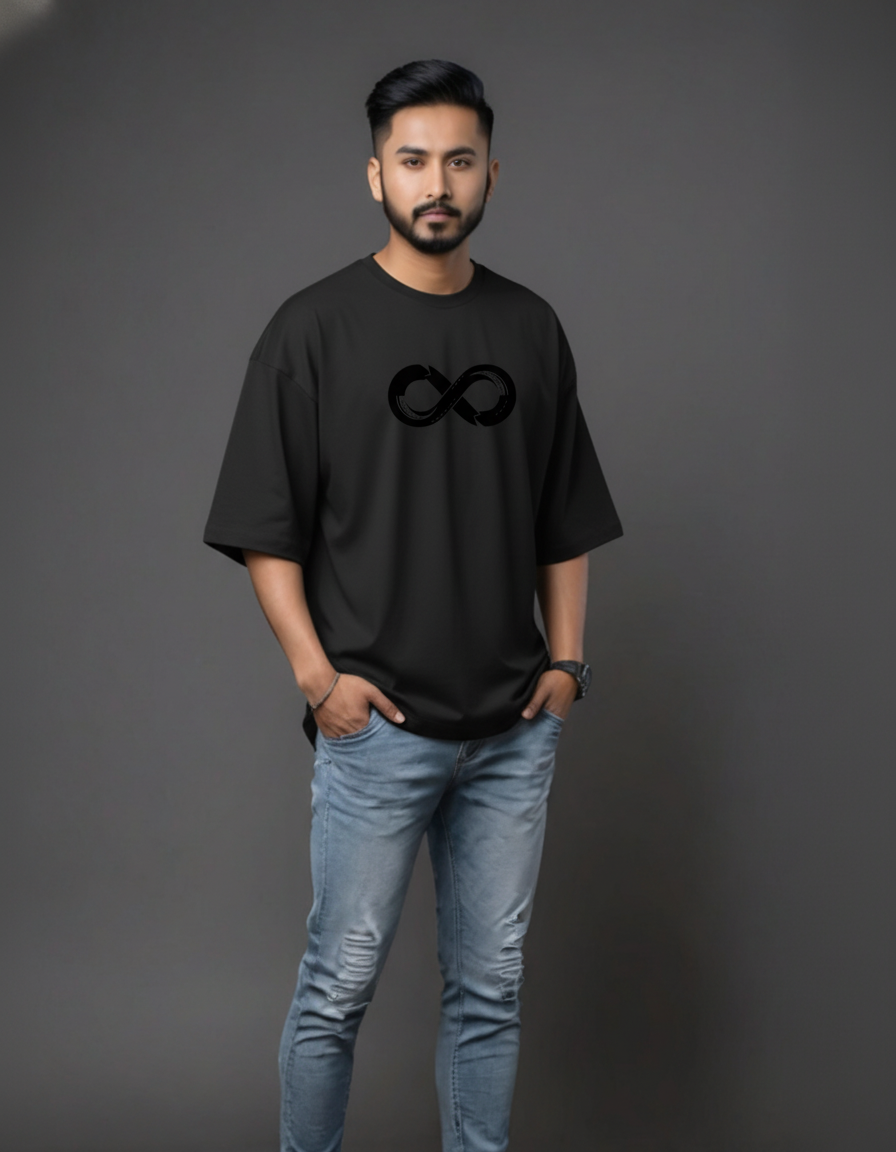 THGC Essentials Infinity Edition French Terry Oversized Mens T-Shirt