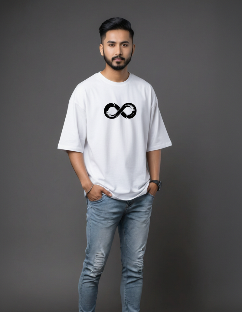 THGC Essentials Infinity Edition French Terry Oversized Mens T-Shirt - alternate view