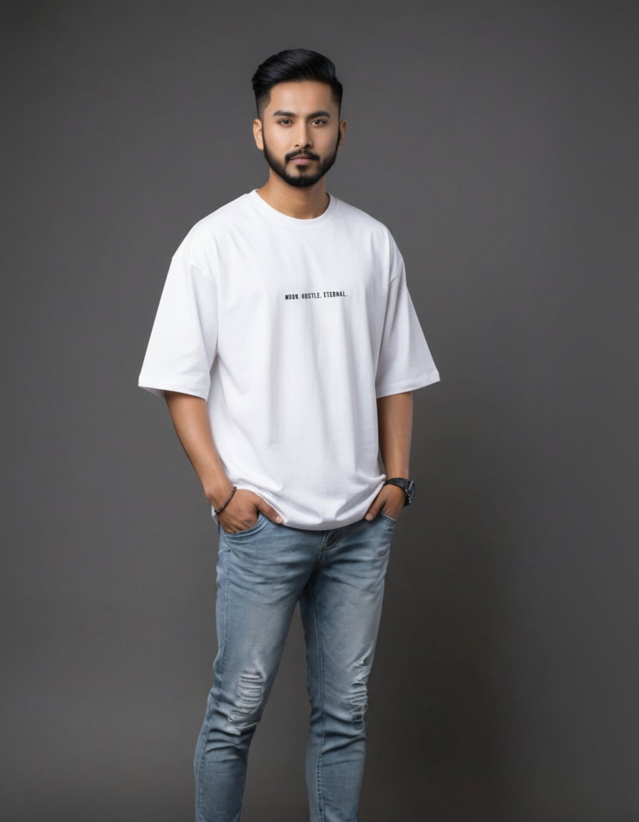 THGC Essentials “Khonshu” Light Edition Oversized French Terry Mens T-Shirt