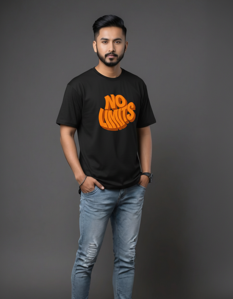 THGC Basics No Limits Dark Edition Crew Neck Mens Tshirt