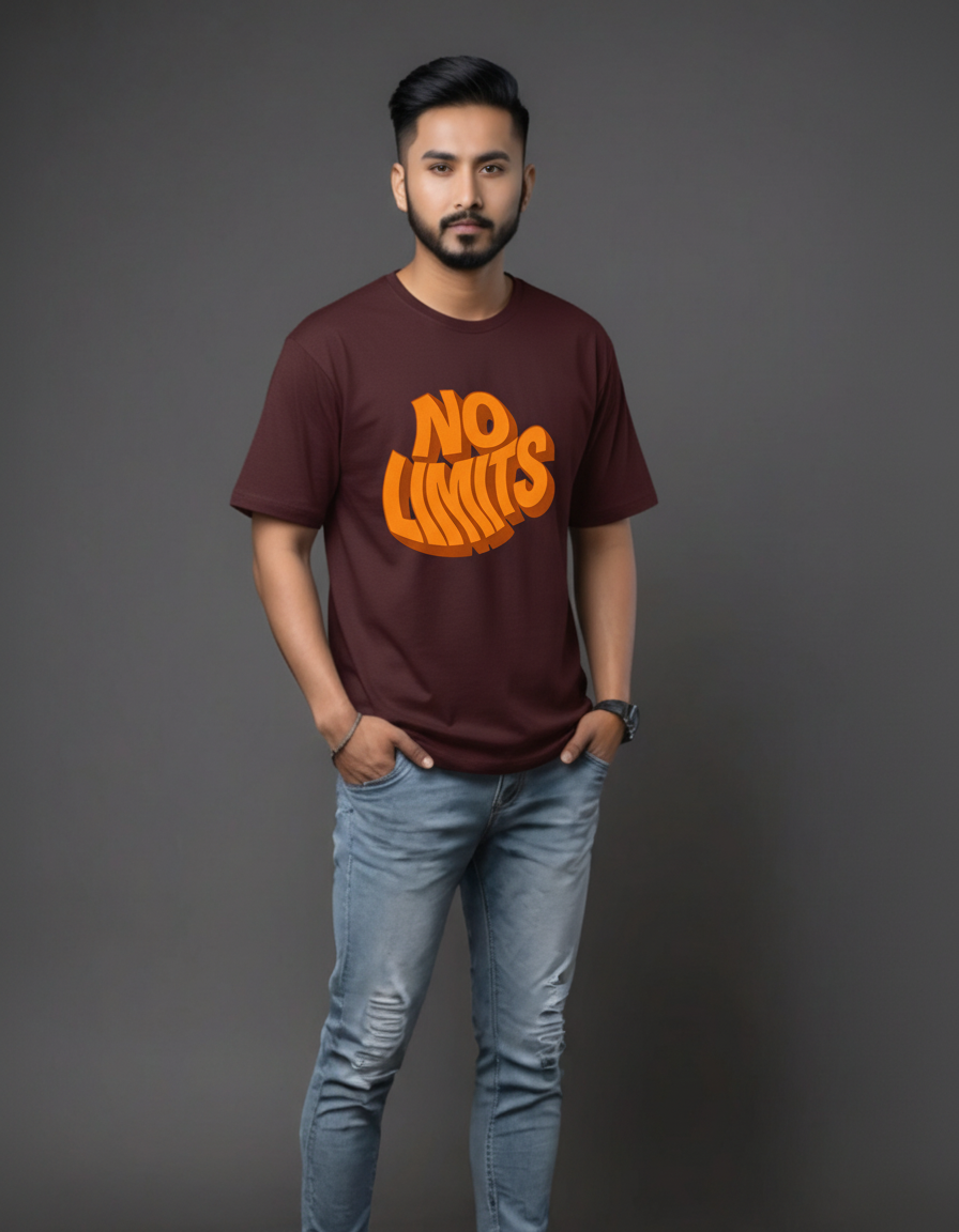 THGC Basics No Limits Dark Edition Crew Neck Mens Tshirt