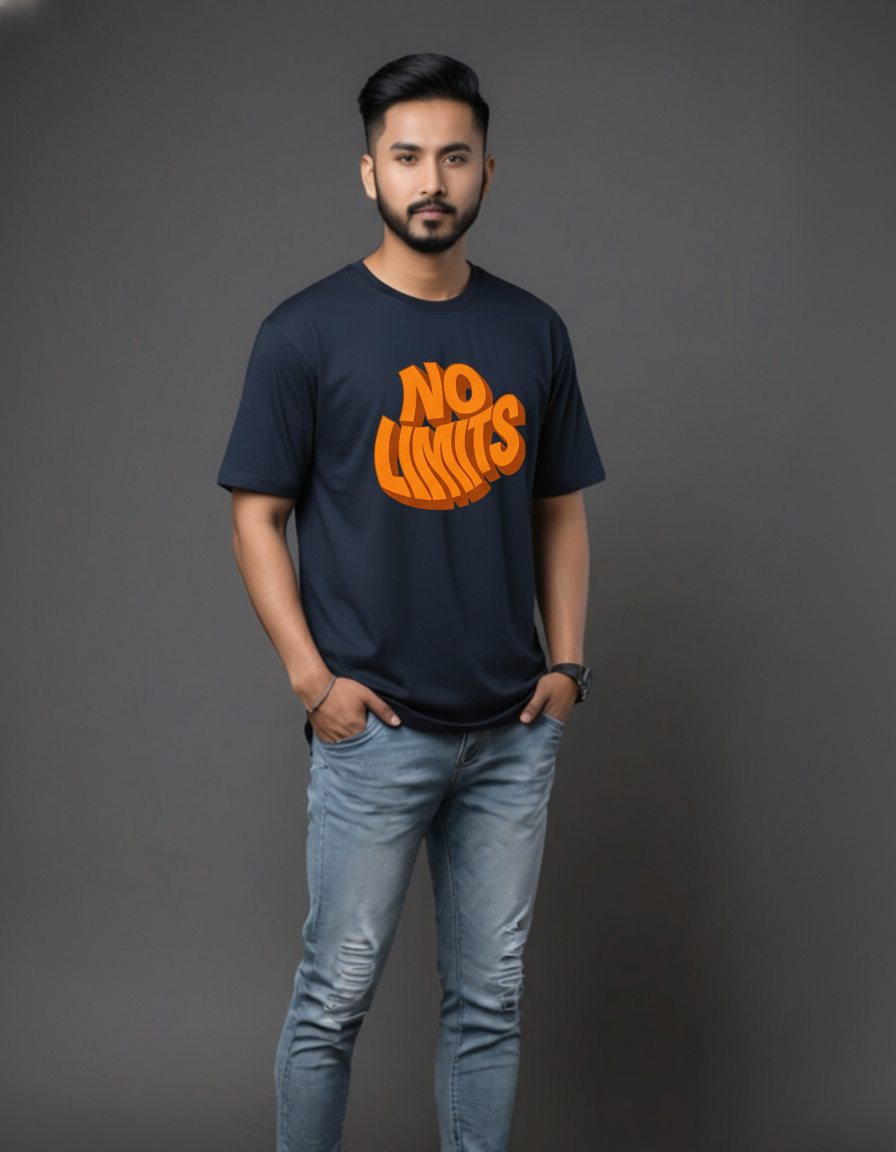 THGC Basics No Limits Dark Edition Crew Neck Mens Tshirt