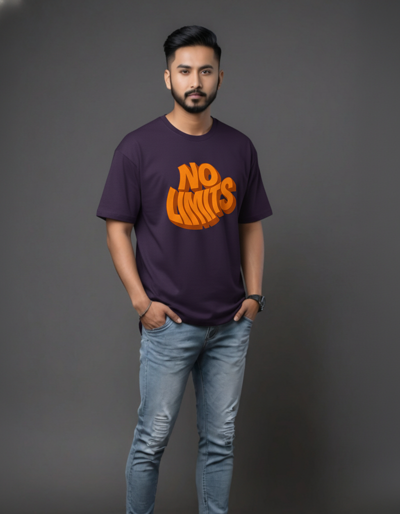 THGC Basics No Limits Dark Edition Crew Neck Mens Tshirt