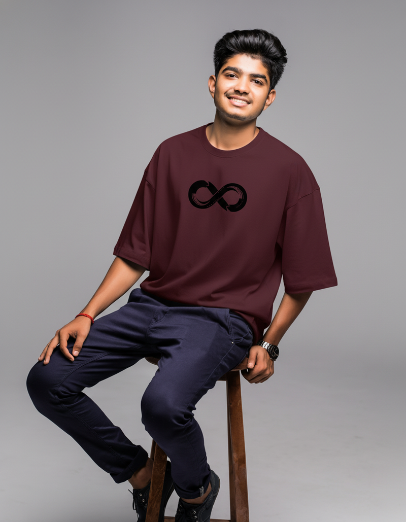 THGC Essentials Infinity Edition French Terry Oversized Mens T-Shirt