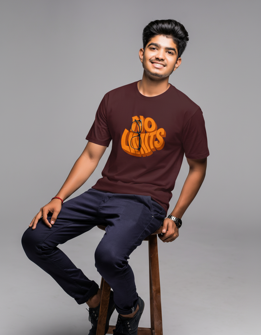 THGC Basics No Limits Dark Edition Crew Neck Mens Tshirt