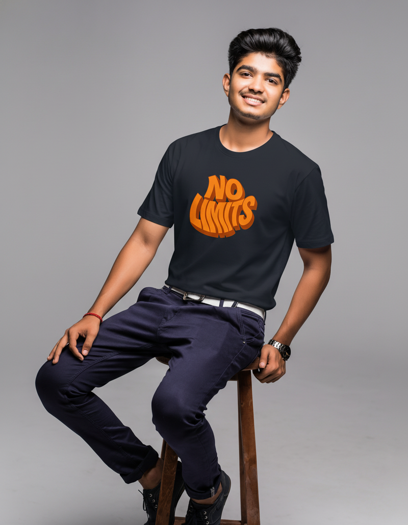 THGC Basics No Limits Dark Edition Crew Neck Mens Tshirt