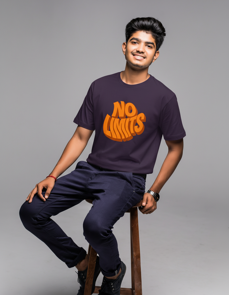 THGC Basics No Limits Dark Edition Crew Neck Mens Tshirt