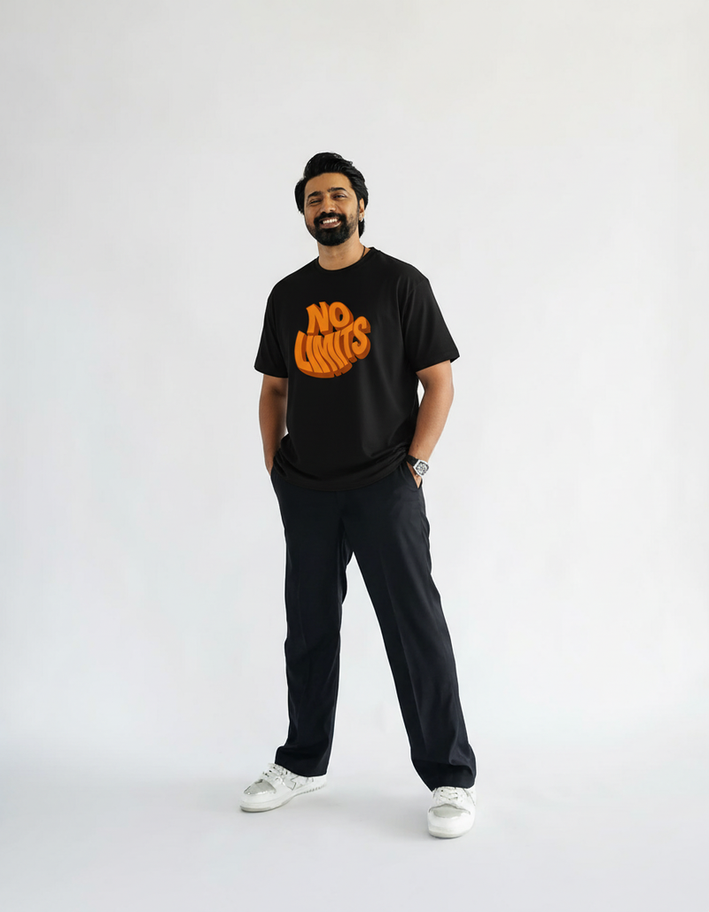 THGC Basics No Limits Dark Edition Crew Neck Mens Tshirt