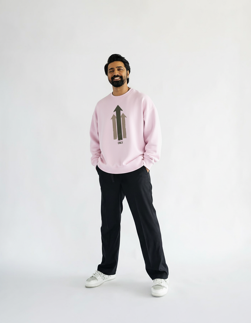 THGC Essentials – Only Up Oversized Mens Sweatshirt - alternate view