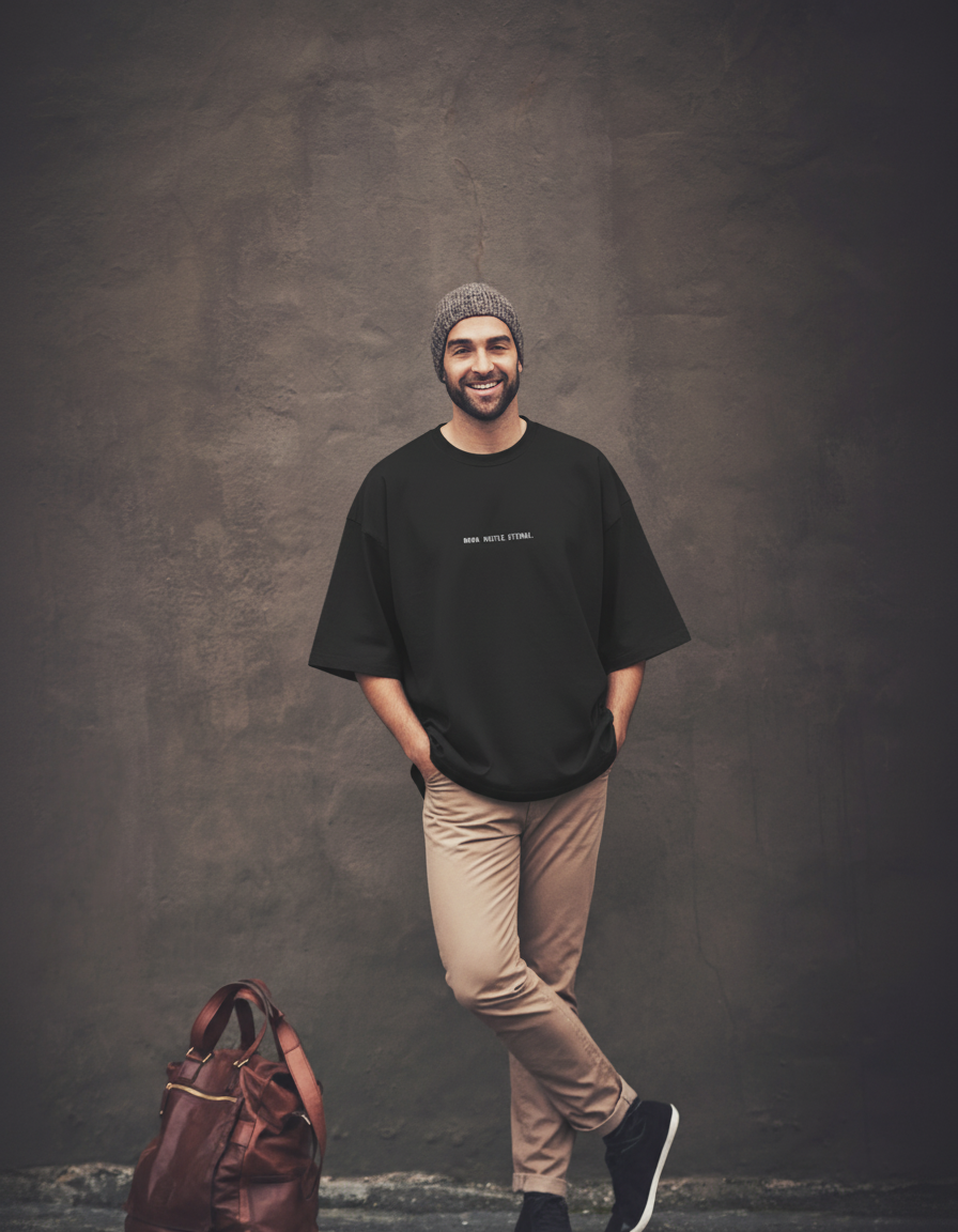 THGC Essentials “Khonshu” Dark Edition Oversized French Terry Mens T-Shirt