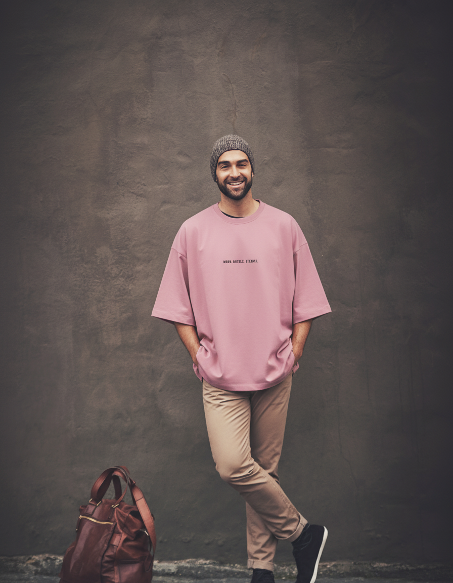 THGC Essentials “Khonshu” Light Edition Oversized French Terry Mens T-Shirt