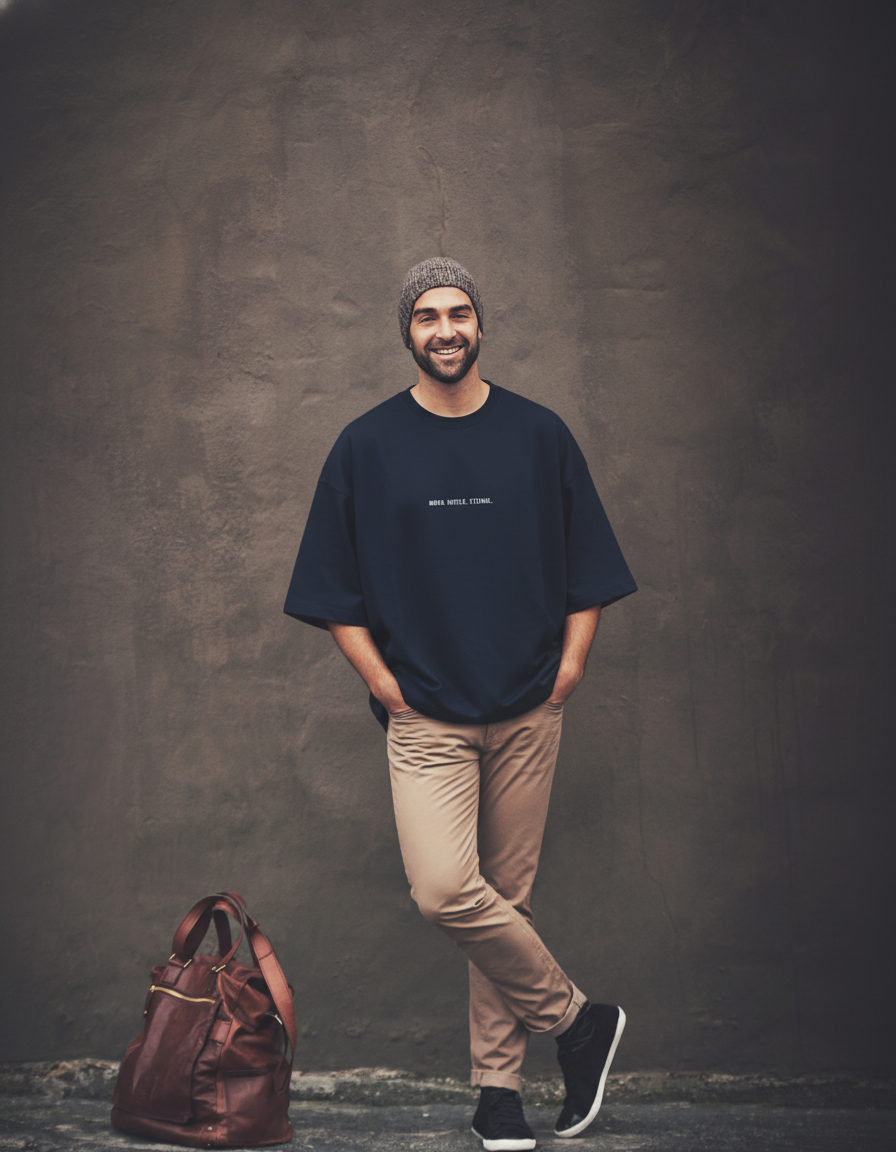 THGC Essentials “Khonshu” Dark Edition Oversized French Terry Mens T-Shirt