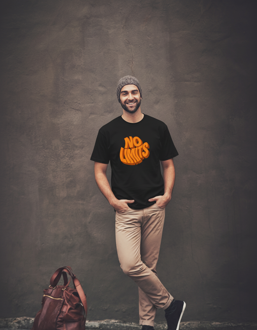 THGC Basics No Limits Dark Edition Crew Neck Mens Tshirt