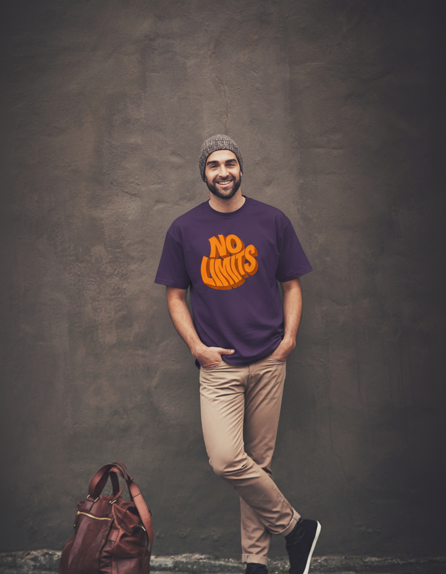 THGC Basics No Limits Dark Edition Crew Neck Mens Tshirt