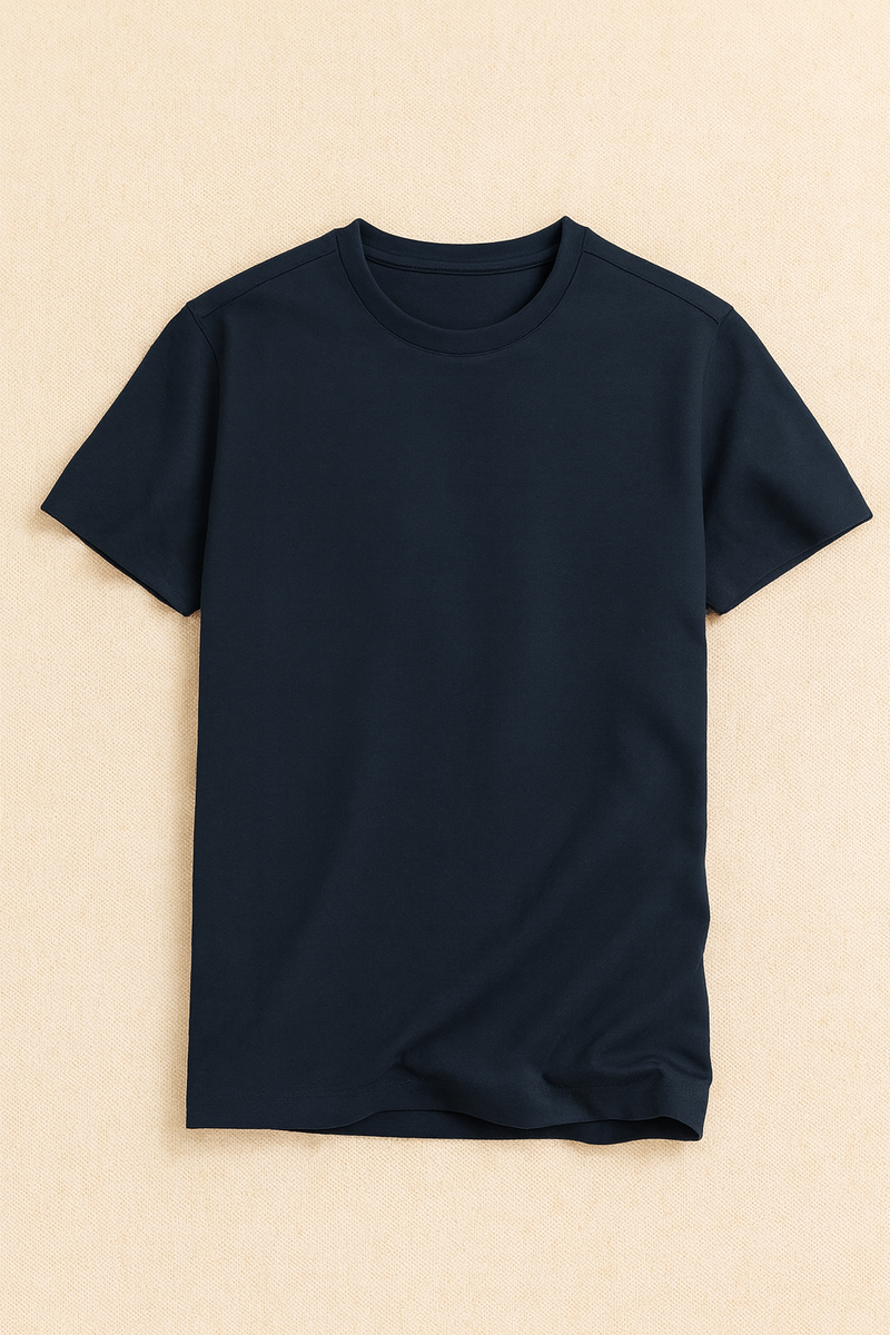 THGC Basics - Original Supima Womens Navy Blue T-shirt - alternate view