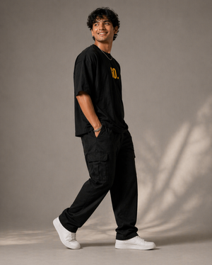GO. Oversized Black Tshirt